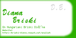 diana briski business card